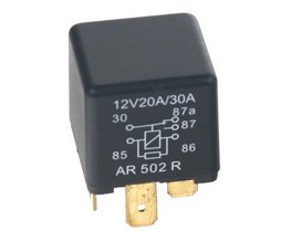 PŘEPÍNACÍ relé 12V, 20A/30A s rezistorem