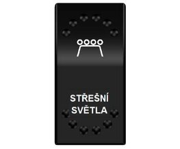 Rocker spínač STŘEŠNÍ SVĚTLA 12/24V