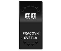 Rocker spínač PRACOVNÍ SVĚTLA 12/24V