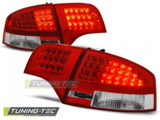 Světla zadní AUDI A4 B7 11.04-11.07 SEDAN RED WHITE LED