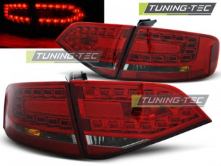 Světla zadní AUDI A4 B8 08-11 SEDAN RED SMOKE LED