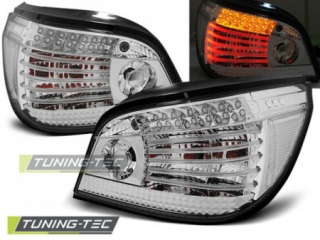 ZADNÍ SVĚTLA, LAMPY LED BMW E60, 2003-2007, SEDAN, ČIRÉ, CHROM