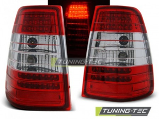 Světla zadní MERCEDES W124 E-KLASA KOMBI 09.85-95 RED WHITE LED