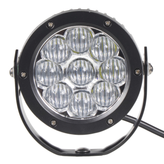 LED světlo kulaté, 9x3W, ø127mm, ECE R10