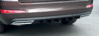 Atrapa výfuku - ABS-stříbrný matný, Škoda Octavia III./ Facelift, r.v.2013/2017