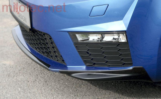 Spoilery předního nárazníku Škoda Octavia III RS (2013 - 2017) - černá metalíza - Milotec