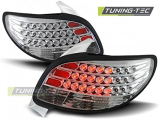 Světla zadní PEUGEOT 206 10.98- CHROME LED 