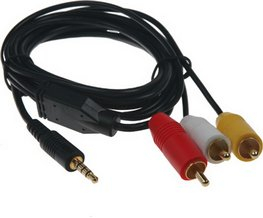 Adaptér Jack 3,5mm na 3xCINCH