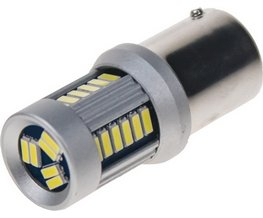 LED BAU15s bílá, 12-24V, 30LED/4014SMD