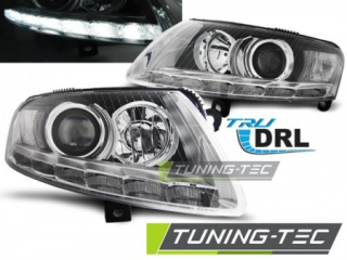 Světla přední AUDI A6 C6 04.04-08 XENON DAYLIGHT CHROME