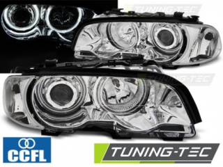 Světla přední BMW E46 04.99-03.03 COUPE CABRIO ANGEL EYES CHROME CCFL