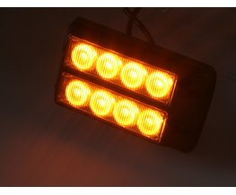 PREDATOR dual 8x1W LED, 12-24V, oranžový, ECE R10 R65