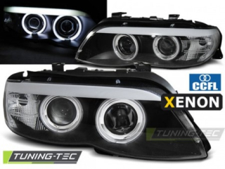 Přední světla BMW X5 03-06 - černá CCFL XENON D2S
