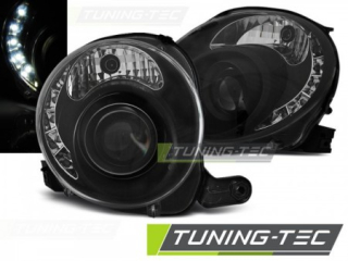Světla přední FIAT 500 07- BLACK LED