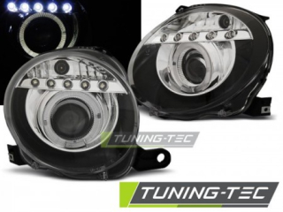 Světla přední FIAT 500 07- PROJEKTOR BLACK LED