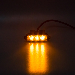 MINI PREDATOR 3x1W LED, 12-24V, oranžový