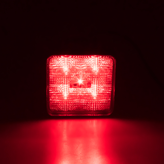 Výstražné LED světlo vnější, červené, 12/24V