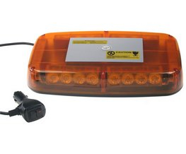Rampa oranžová, 24LEDx1W, magnet, 12-24V, 280mm, ECE R10