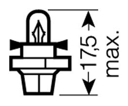 OSRAM 12V BX8,4d 1,2W standard (10ks)