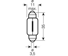 OSRAM 24V C5W (SV8,5-8) 5W standard (10ks)