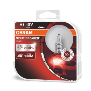 ŽÁROVKY H1 OSRAM NIGHT BREAKER SILVER (DUO BOX 2 KS)
