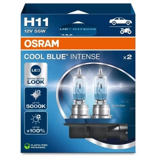 Žárovky H11 OSRAM Cool Blue Intense 5000K (DUO BOX 2 ks