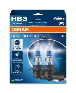 OSRAM autožárovka HB3 COOL BLUE INTENSE 12V 60W P20d (Duo-box, 2 ks)