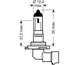 OSRAM 12V H10 42W standard (1ks)