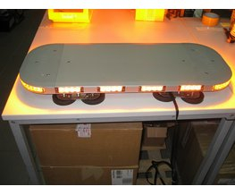 Profi LED světelná rampa, 12/24V, oranžová, magnet, homologace