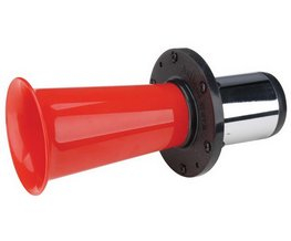trumpeta plast, 12V, 225 mm červená