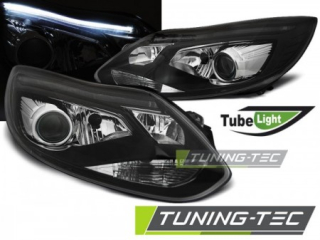 Světla přední FORD FOCUS MK3 11-10.14 TUBE LIGHTS BLACK