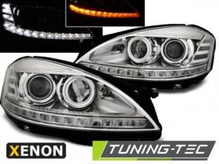 Světla přední MERCEDES W221 05-09 DAYLIGHT CHROME