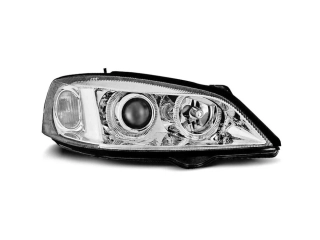 Světla přední OPEL ASTRA G 09.97-02.04 ANGEL EYES CHROME