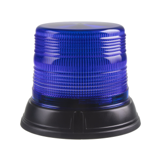 LED maják, 12-24V, modrý, pevná montáž, ECE R10