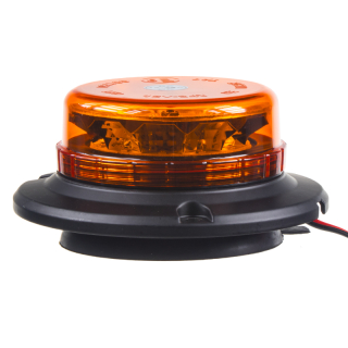 LED maják, 12-24V, 12x3W oranžový, magnet, ECE