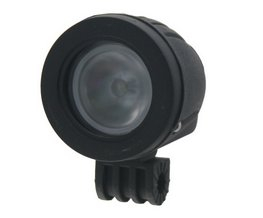 LED 1x10W světlo na mot./prac.světlo kulaté 10-30V, bodový paprsek