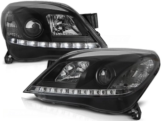 Přední světlomety, světla, lampy Opel Astra H, 2004-2009, LED Daylight, černé black
