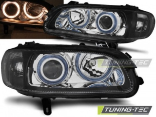Světla přední OPEL OMEGA B 04.94-08.99 ANGEL EYES BLACK