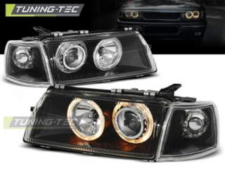 Světla přední OPEL VECTRA A 09.88-10.95 ANGEL EYES BLACK