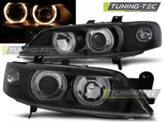 Světla přední OPEL VECTRA B 99-02 ANGEL EYES BLACK
