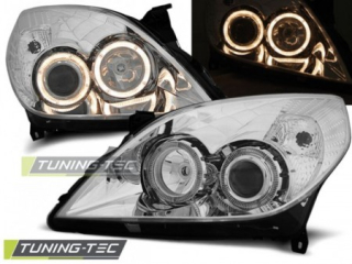 Světla přední OPEL VECTRA C 09.05-08 ANGEL EYES CHROME 