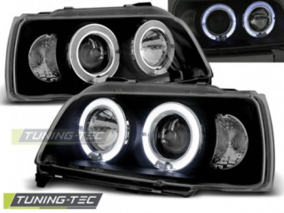 Světla přední RENAULT CLIO 06.90-95 ANGEL EYES BLACK