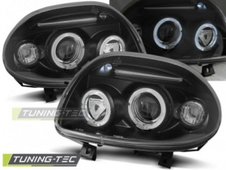 Světla přední RENAULT CLIO II 09.98-05.01 ANGEL EYES BLACK