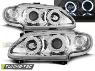 Světla přední RENAULT MEGANE / SCENIC 96-99 ANGEL EYES CHROME