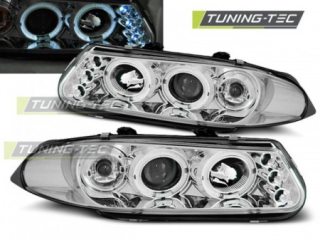 Světla přední ROVER 200 11.95-01.00 ANGEL EYES CHROME