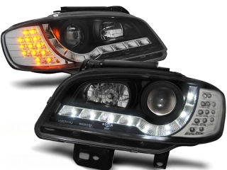 Přední světla Devil Eyes Seat Ibiza/Cordoba 99-02 LED blinkr černá