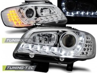 Přední světla Devil Eyes Seat Ibiza/Cordoba 99-02 LED blinkr chromová