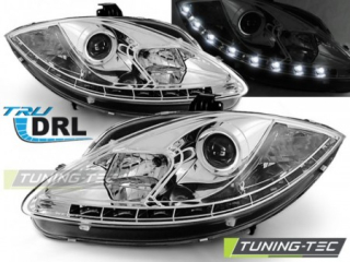 Světla přední SEAT LEON ALTEA 09-13 TRU DRL CHROME
