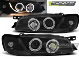 Světla přední SUBARU IMPREZA 05.93-10.00 ANGEL EYES BLACK