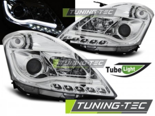 Světla přední SUZUKI SWIFT IV 10-10.13 TUBE LIGHT CHROME